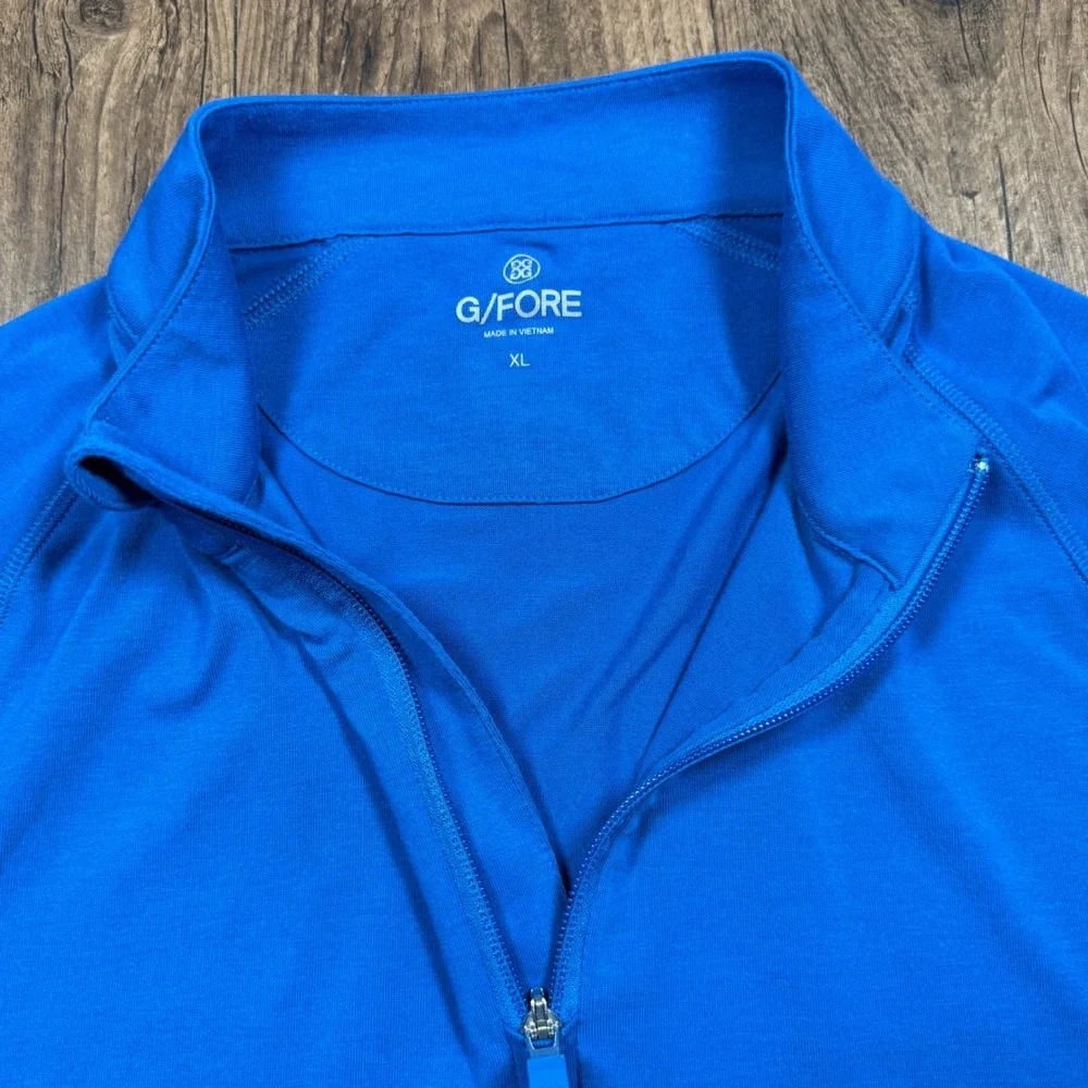 G/FORE Quarter Zip Pullover Mens XL Blue Golf Performance Mid Layer Stretch 1/4